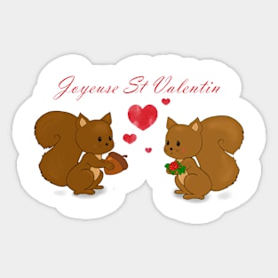 love squirrel Sticker